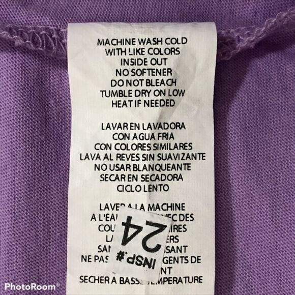 Fabletics Purple Top with Crossover Open Back - Picture 6 of 6